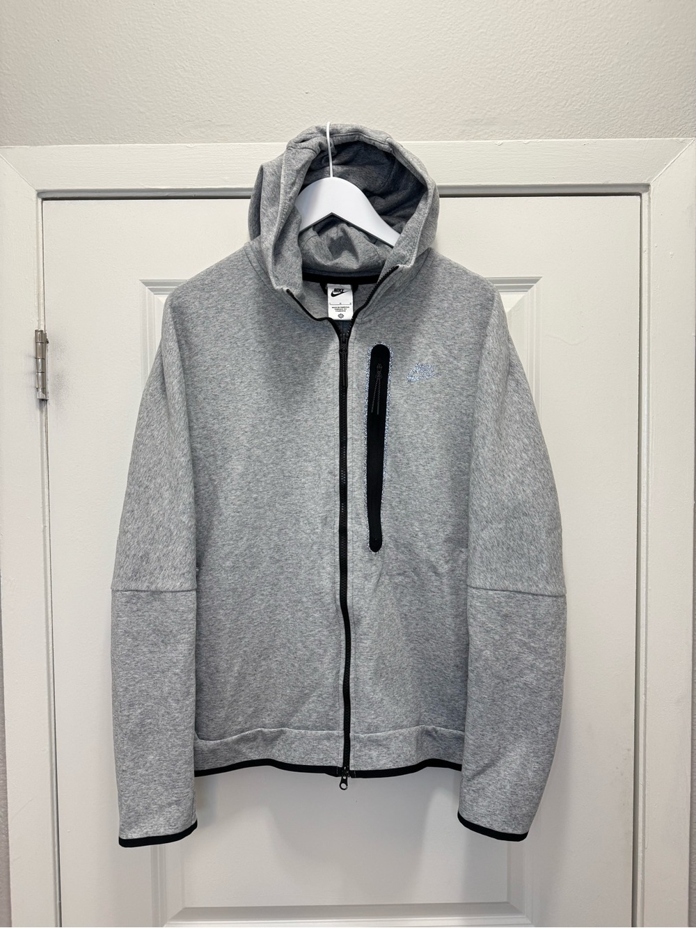 Nike Sportswear Tech Fleece Heather Grey Hoodie Jacket